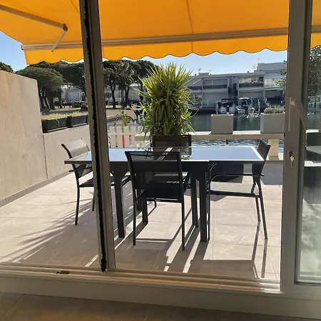 Marina 3p Avec Clim, Terrasse, Quai Privatif, Proche - 6 Couchages - Fr-1-731-73 Le Grau-du-Roi